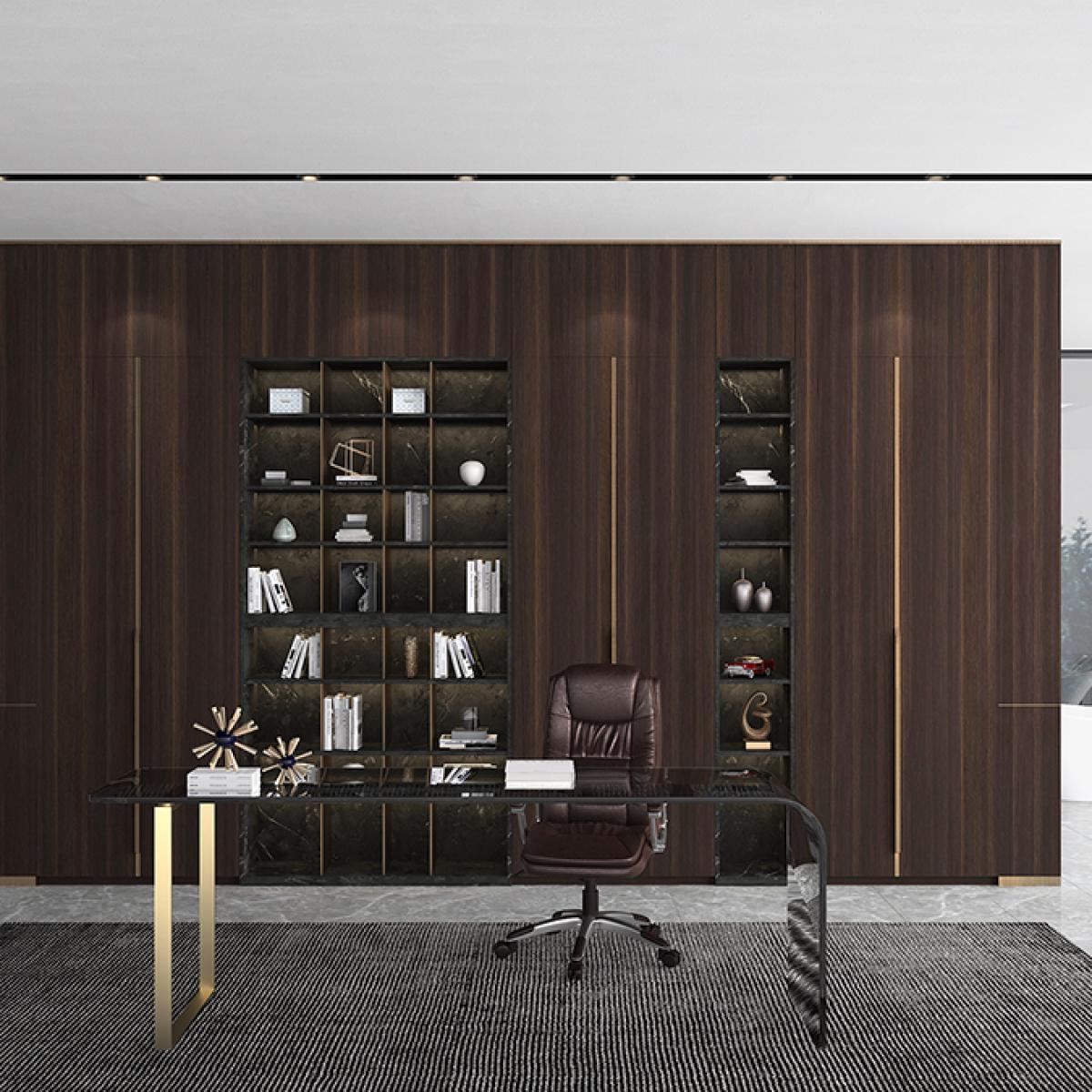 Stately Luxe Study Room